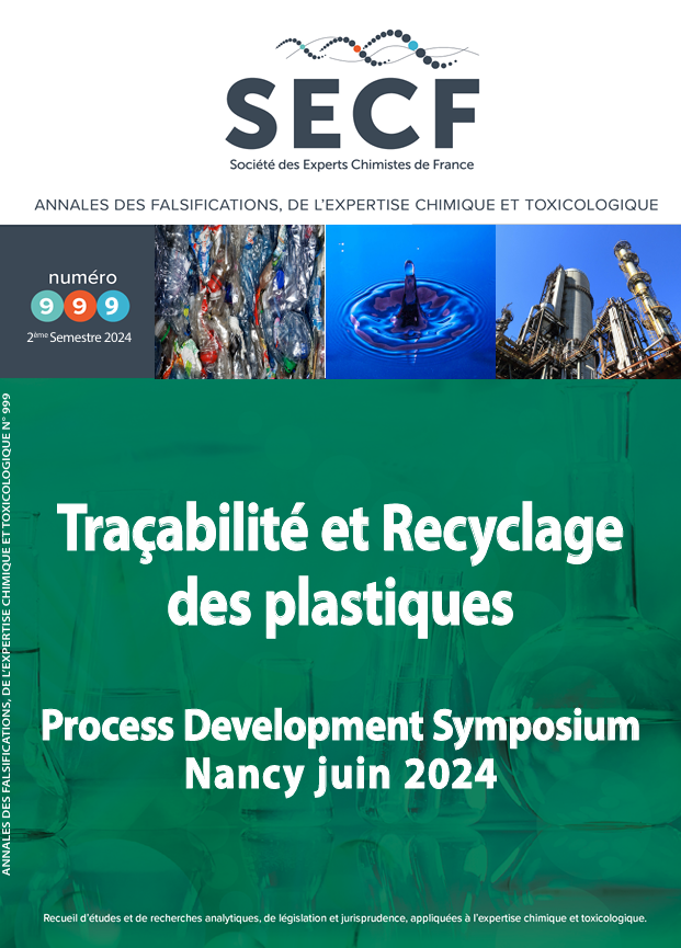 Traçabilité et Recyclage Traçabilité et Recyclage des plastiques
